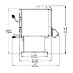 Drolet Heritage Wood Stove lifestyle/detail