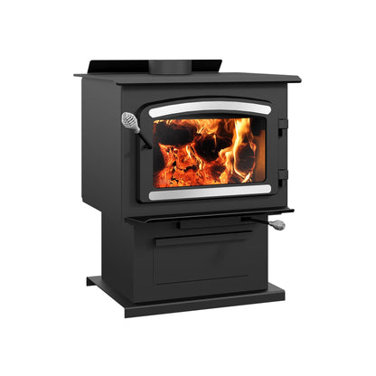 Drolet Heritage Wood Stove - left view