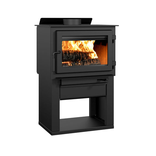 Drolet Deco II Wood Stove - left view