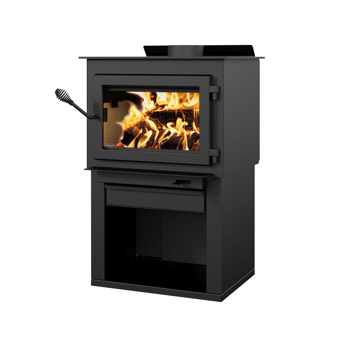 Drolet Deco Alto Wood Stove - right view