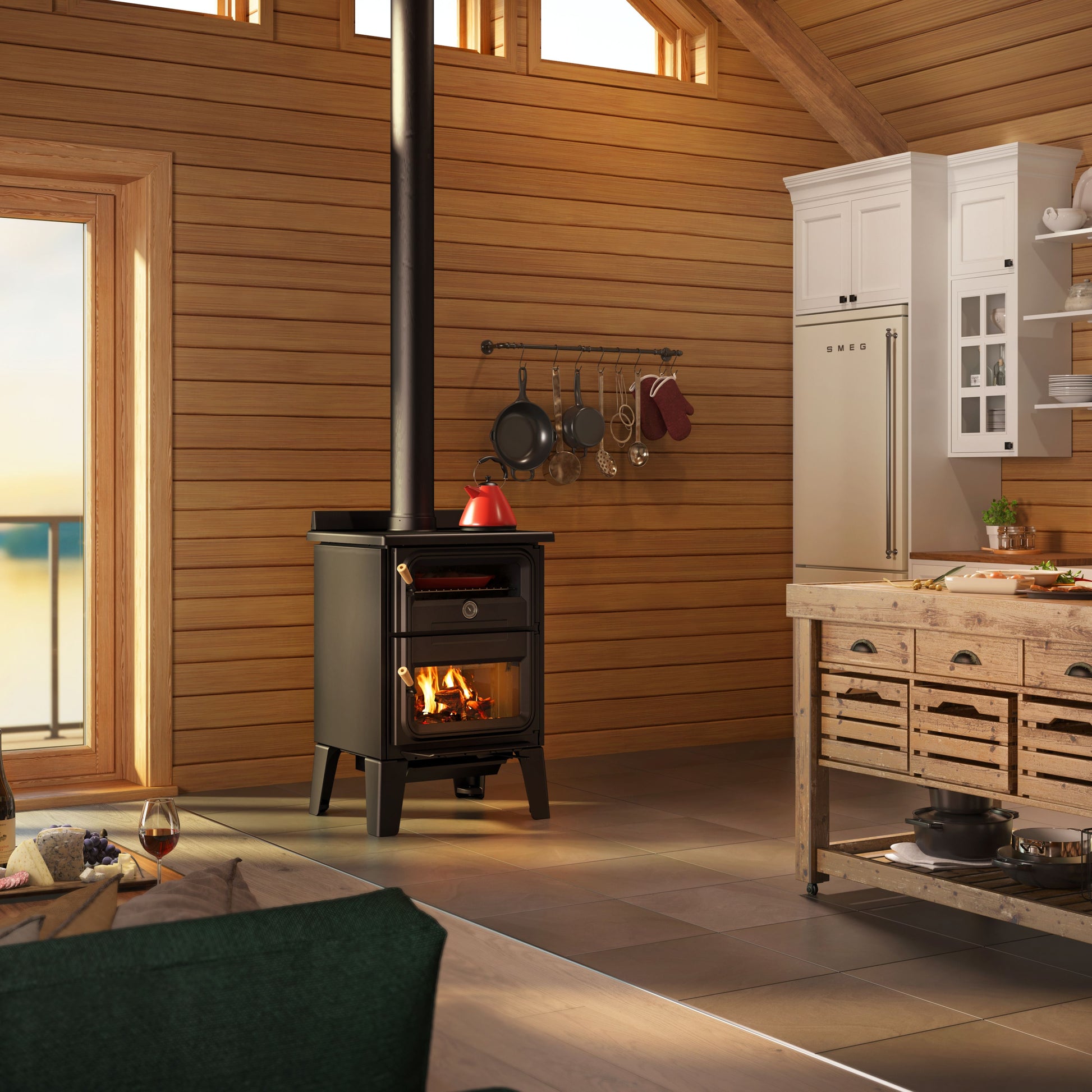 Drolet Bistro Wood Cookstove - hero