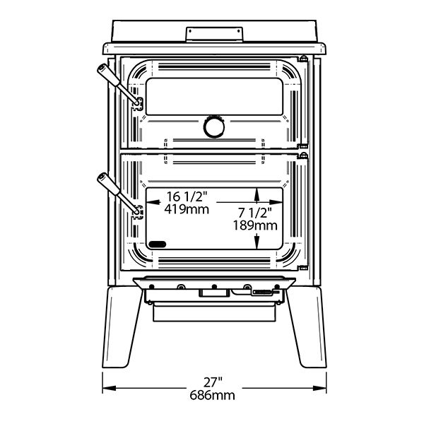 Drolet Bistro Wood Cookstove - lifestyle 3