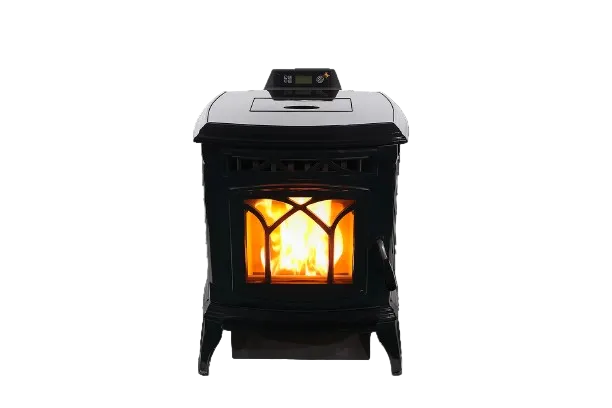 ComfortBilt HP75C pellet stove — with fire