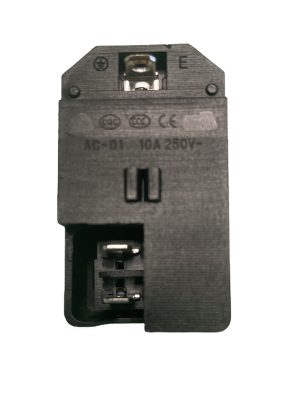 ComfortBilt main power switch assembly with fuse holder, rear view