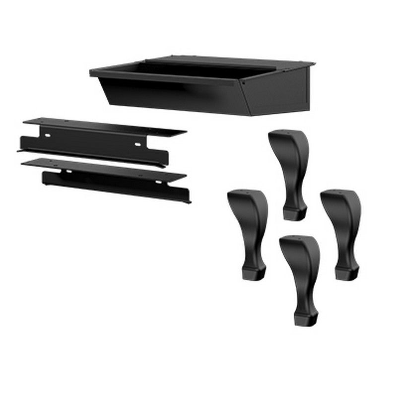Black Cast Iron Traditional Legs with Ash Drawer for Osburn 2000 (OA10226)