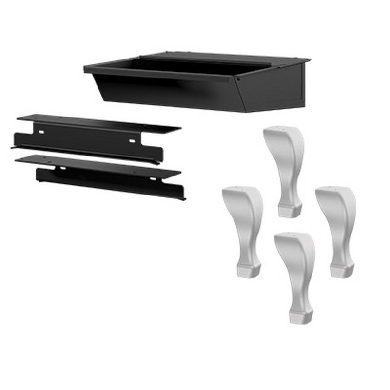 Brushed Nickel Cast Iron Traditional Legs with Ash Drawer for Osburn 2000 (OA10228)