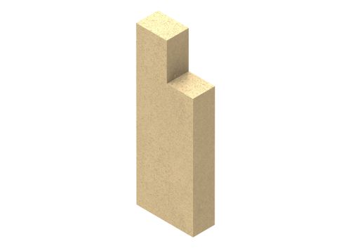 3 1/4" x 9" x 1 1/2" x 2 1/8" Fire Brick for Drolet Heatmax II (PL36271)