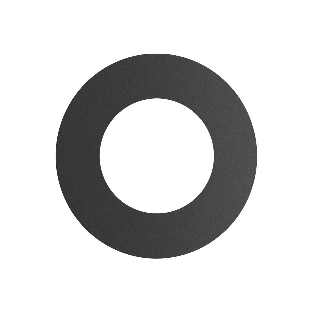 Drolet SP00150 black round wall trim collar, 6 inch