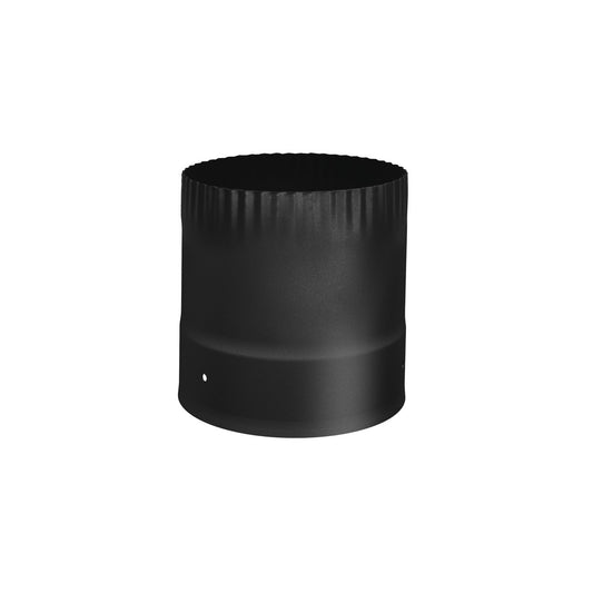 Drolet SP00350 6" black single-wall stove pipe connector