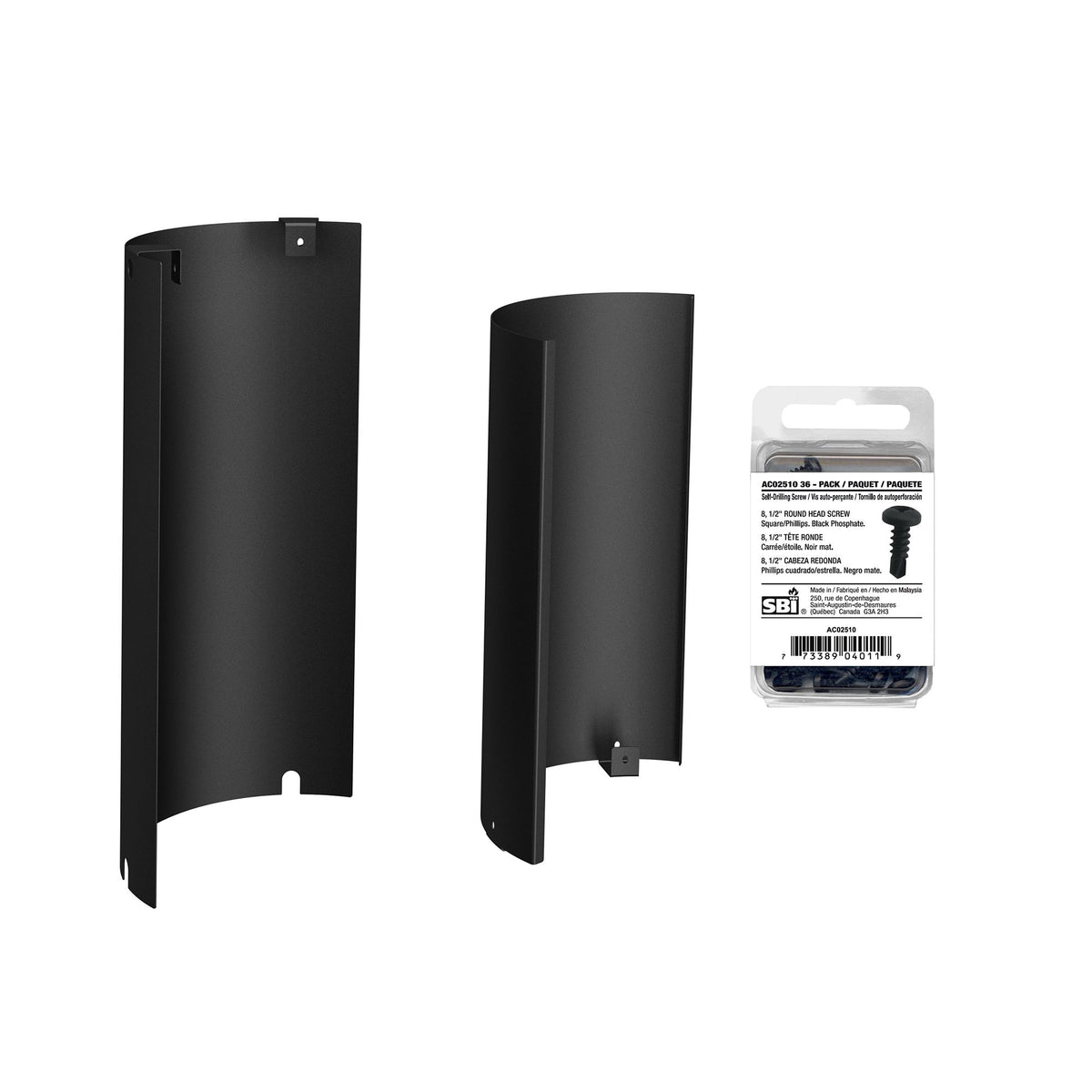Heat Shield Kit for 6" Black Single Wall Stove Pipe — product view