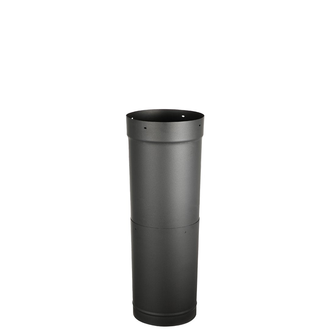 AllFuelHST 6" telescoping black single wall stove pipe, 18" to 30"