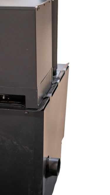 ComfortBilt GAP2020 pellet stove showing the 88 lb hopper