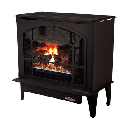 Buck Stove Townsend II vent-free gas stove, right side view