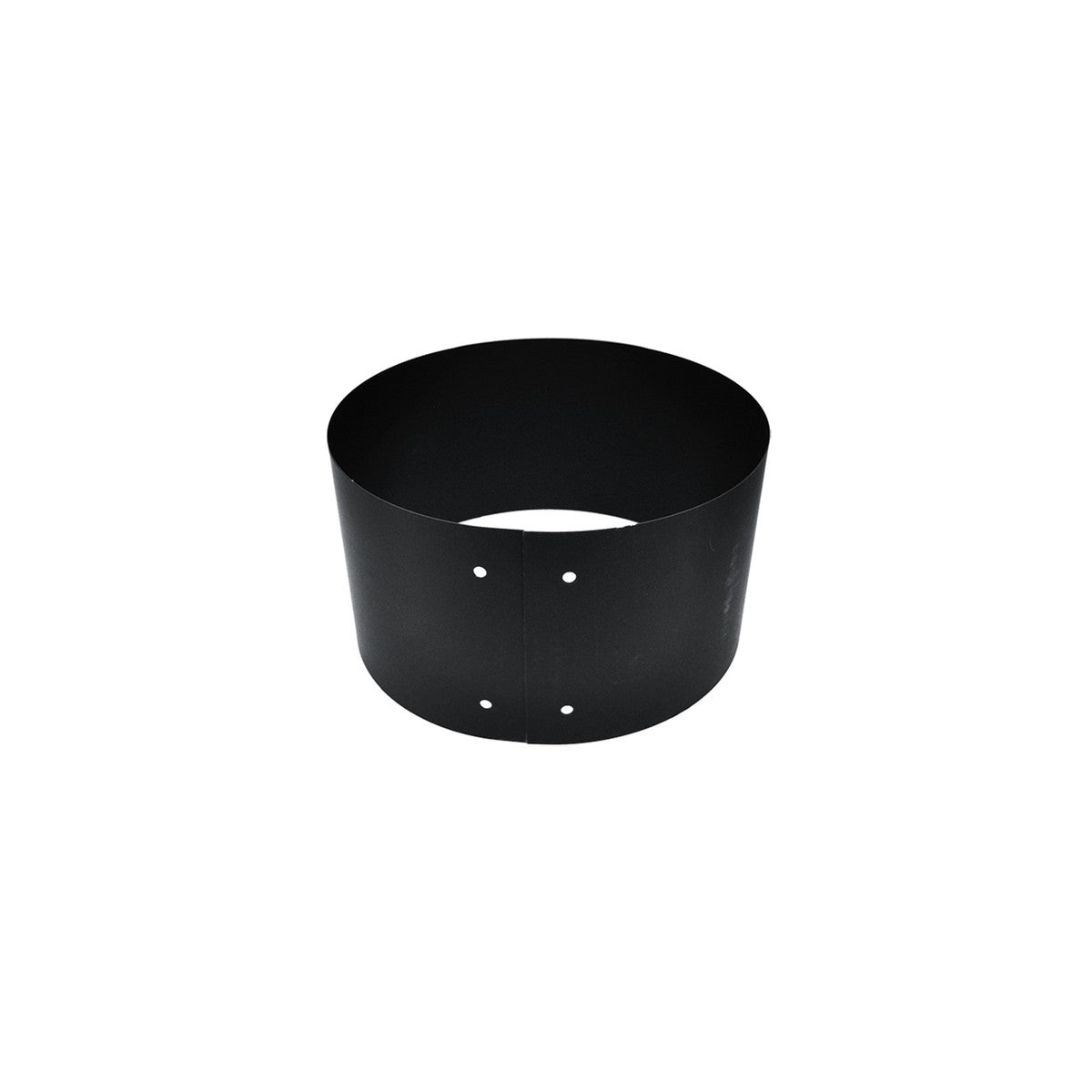 Vortex VOD0150 6 inch wall finishing band, double-wall black pipe