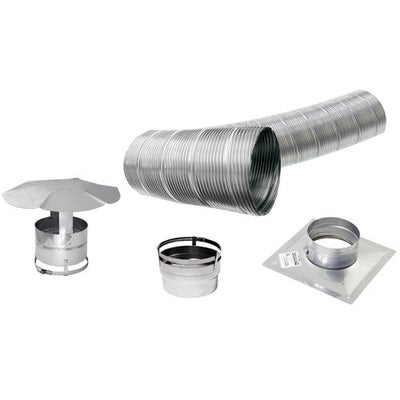 25' Stainless Flex Liner Kit for Inserts 6" Flue