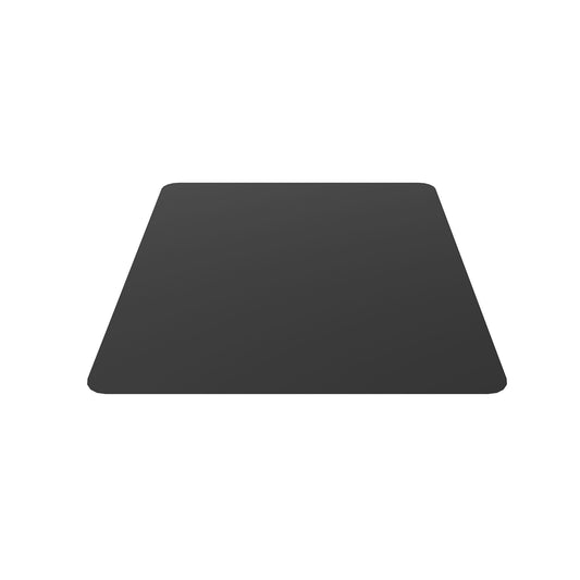Drolet 41 1/4 by 44 inch black steel hearth pad