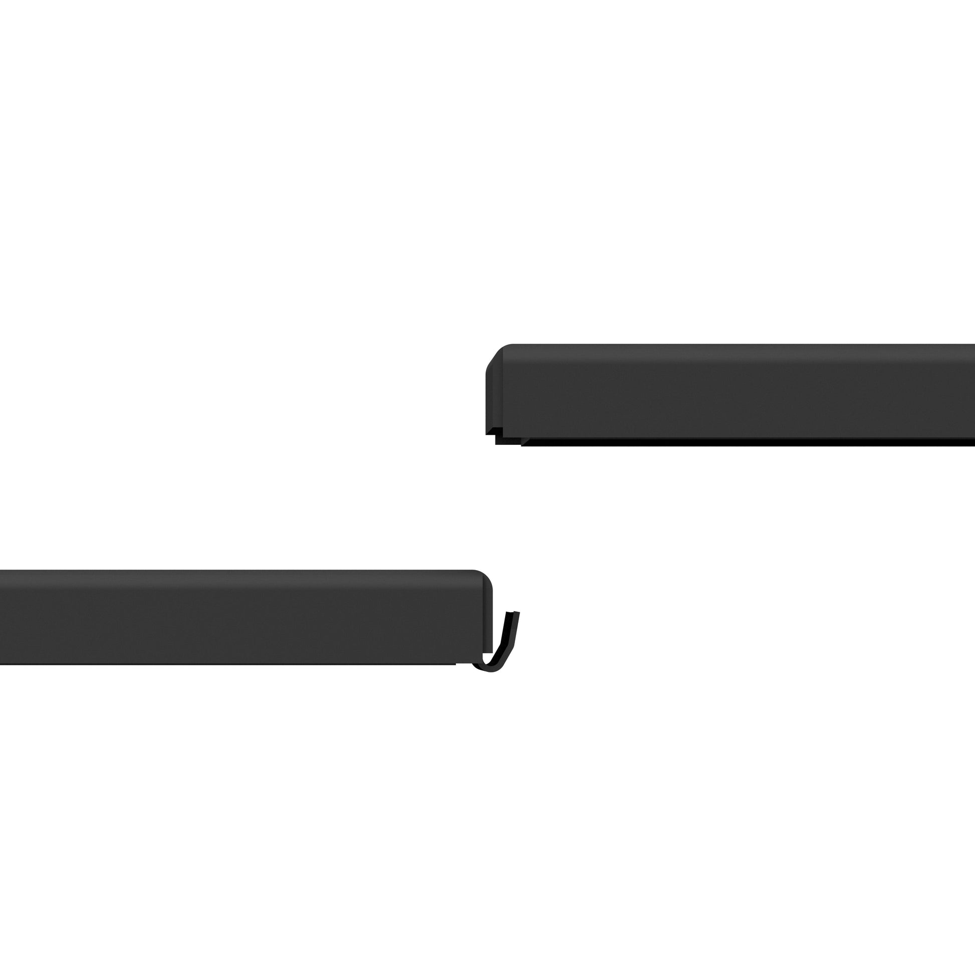 Drolet 46 3/4 by 54 inch black steel hearth pad - view 3