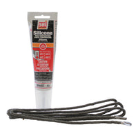 3/16" x 5' Black Gasket with Silicone