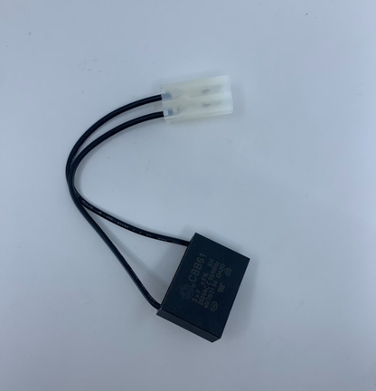 Auger motor capacitor with connector for ComfortBilt and Alpine pellet stoves