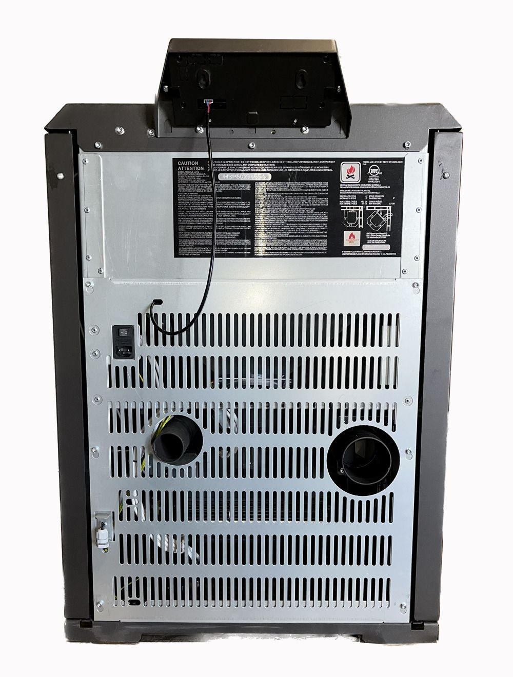 ComfortBilt HP22 pellet stove in Black — back