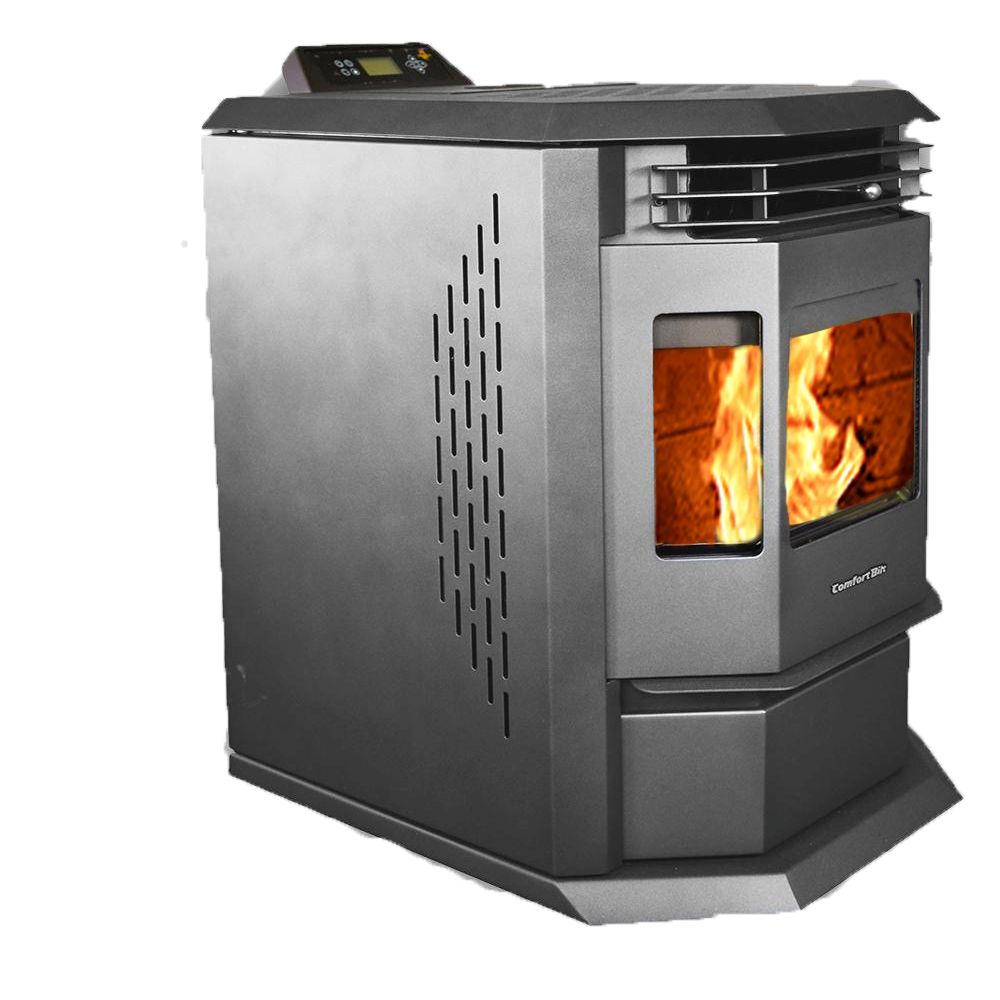 ComfortBilt HP22 pellet stove in Black — left2