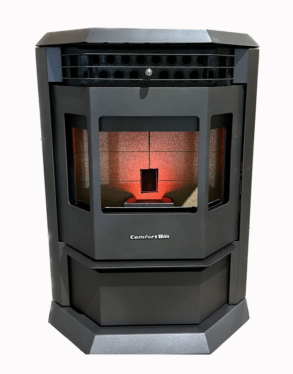 ComfortBilt HP22 pellet stove in Black — vin base
