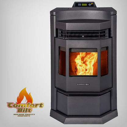 ComfortBilt HP22N pellet stove in Black — front (2)
