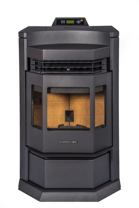 ComfortBilt HP22N pellet stove in Black — front