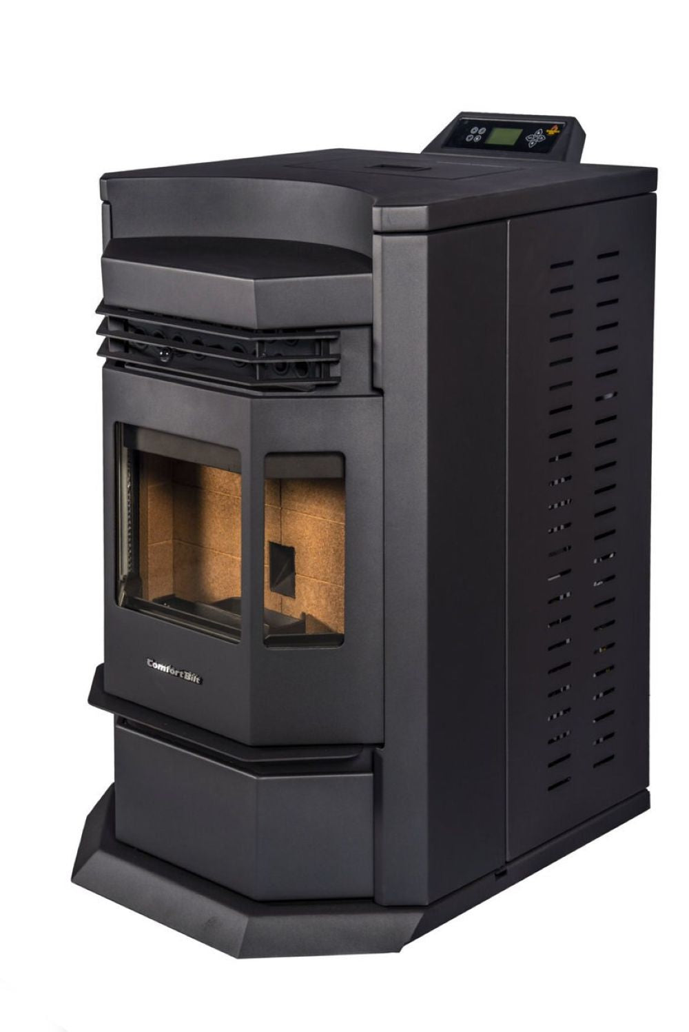ComfortBilt HP22N pellet stove in Black — right