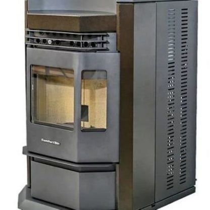 ComfortBilt HP22N pellet stove in Golden Brown — right side