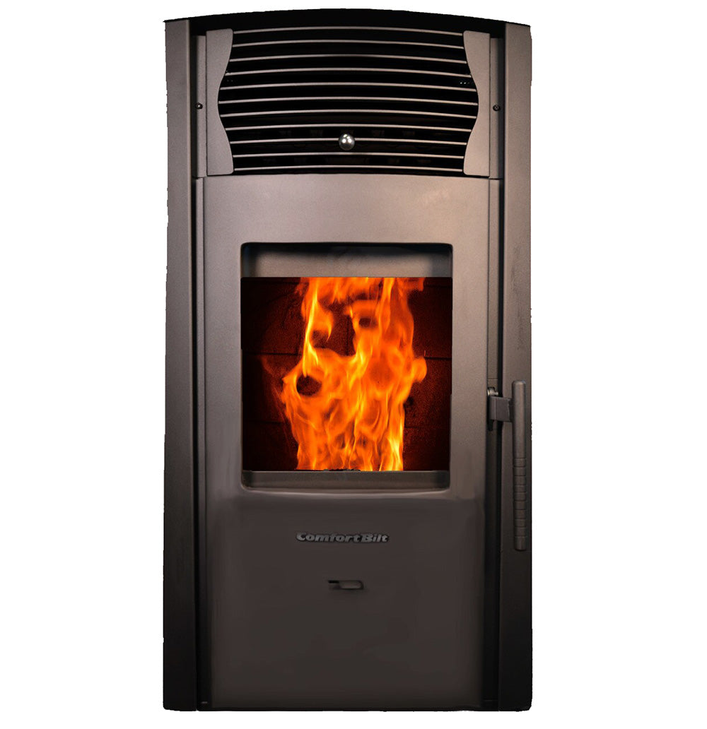 ComfortBilt HP50S pellet stove in Black — front