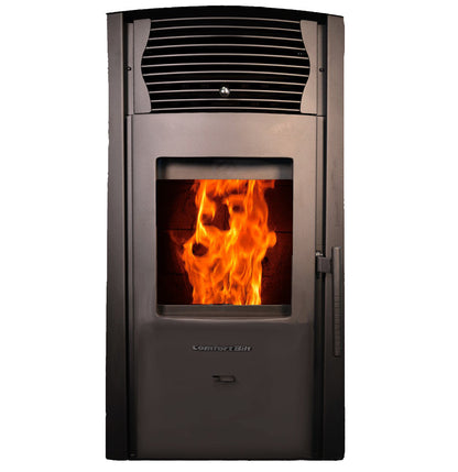 ComfortBilt HP50S pellet stove in Black — front