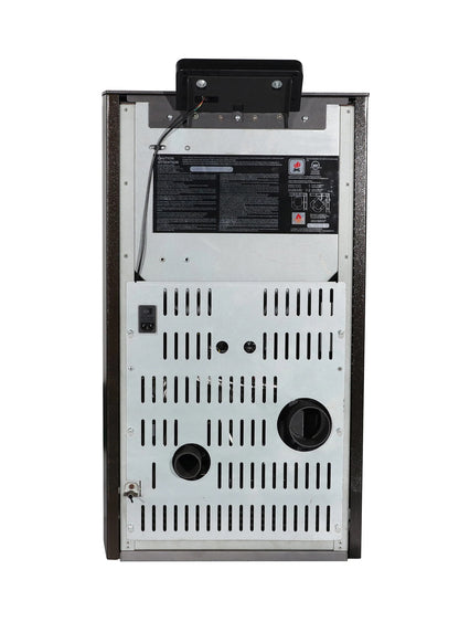 ComfortBilt HP50S pellet stove in Dark Brown — back