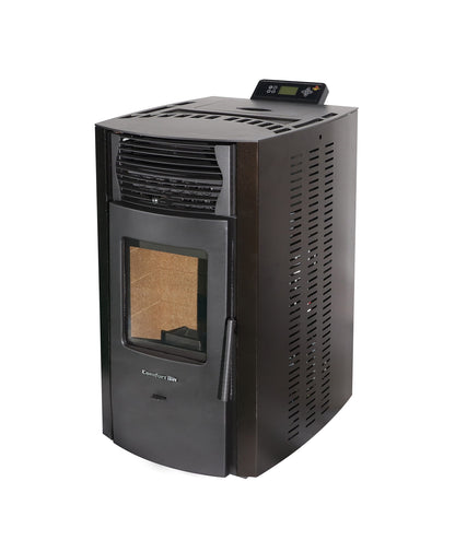 ComfortBilt HP50S pellet stove in Dark Brown — right view (1)