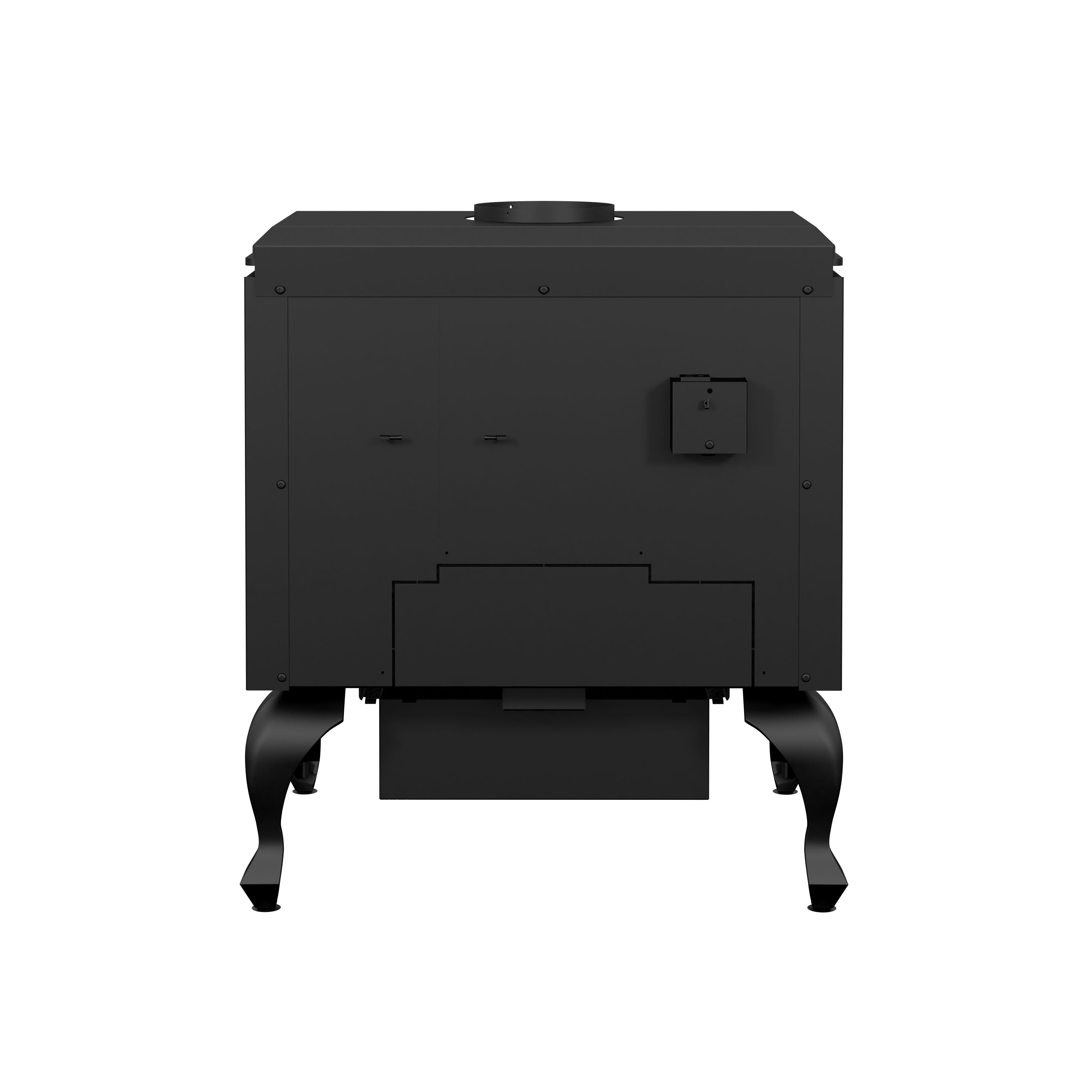 Drolet Escape 1800 Wood Stove DB03105 – Black Door, Legs