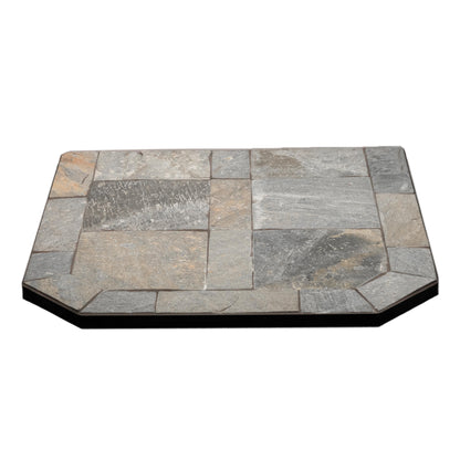 ComfortBilt Flatwall Hearth Pad, Natural Silver Slate