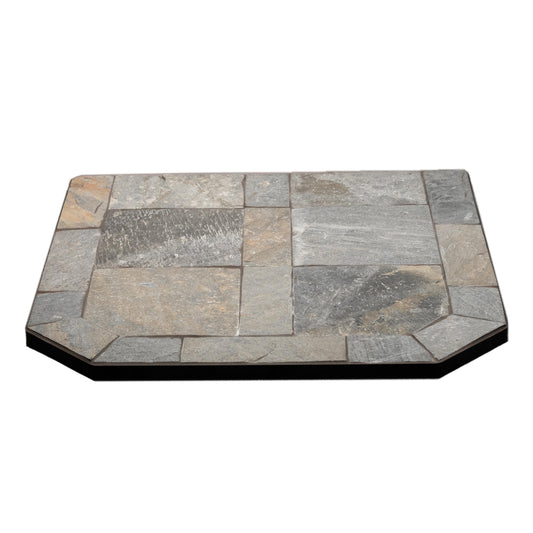 ComfortBilt Flatwall Hearth Pad, Natural Silver Slate