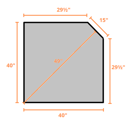 ComfortBilt Corner Hearth Pad