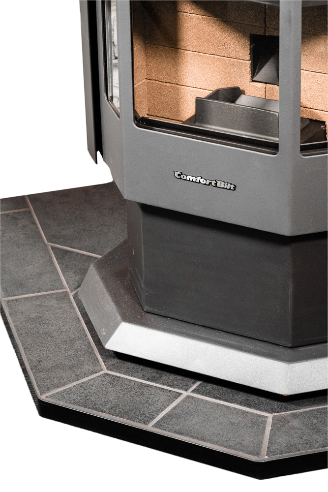 ComfortBilt Corner Hearth Pad, Mill Black, view 6