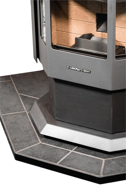 ComfortBilt Corner Hearth Pad, Mill Black, view 6