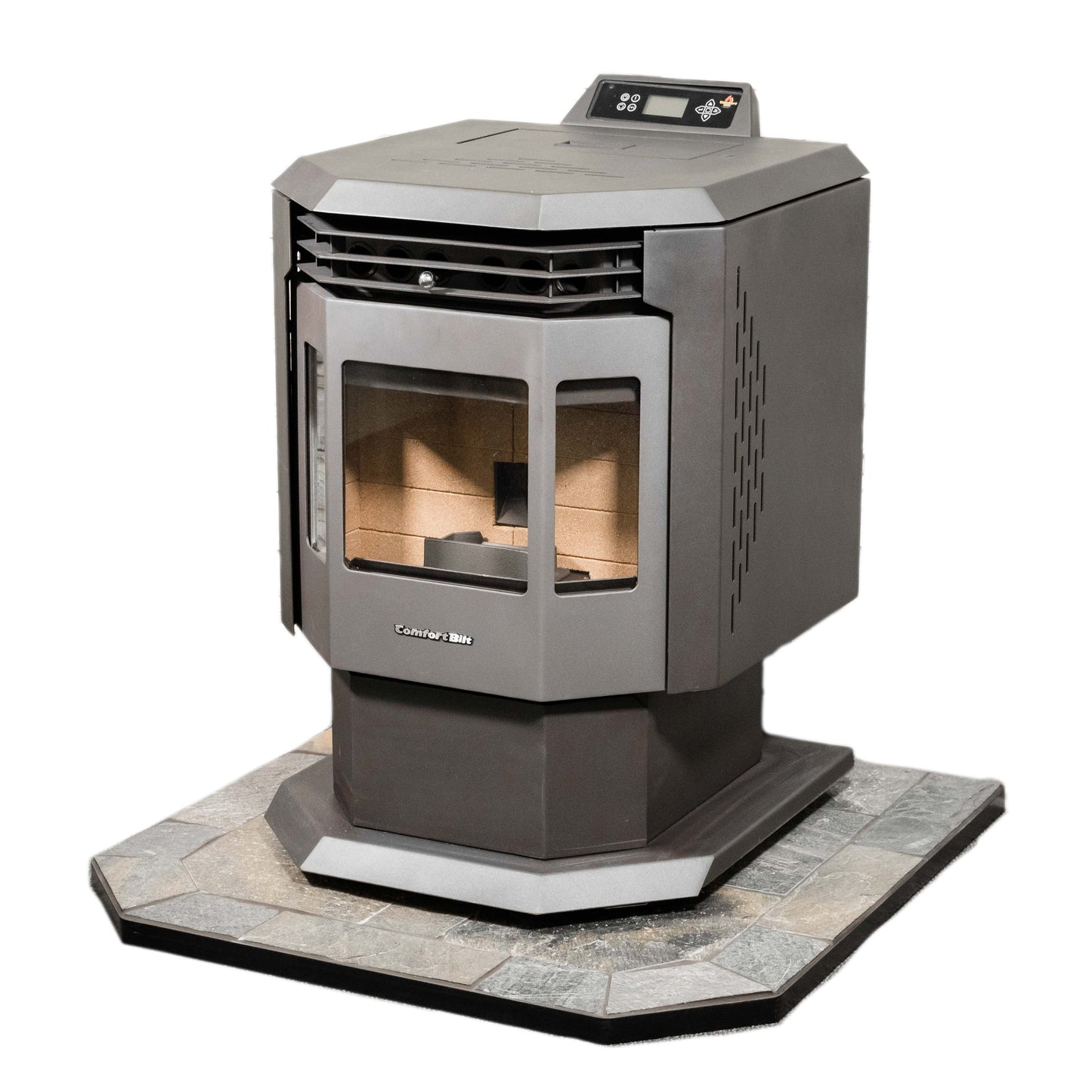 ComfortBilt Flatwall Hearth Pad, Natural Silver Slate, view 6