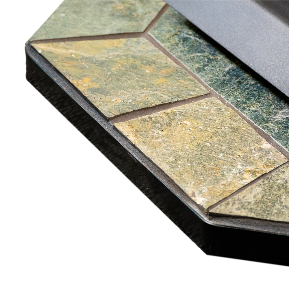 ComfortBilt Corner Hearth Pad, Natural Silver Slate, view 5