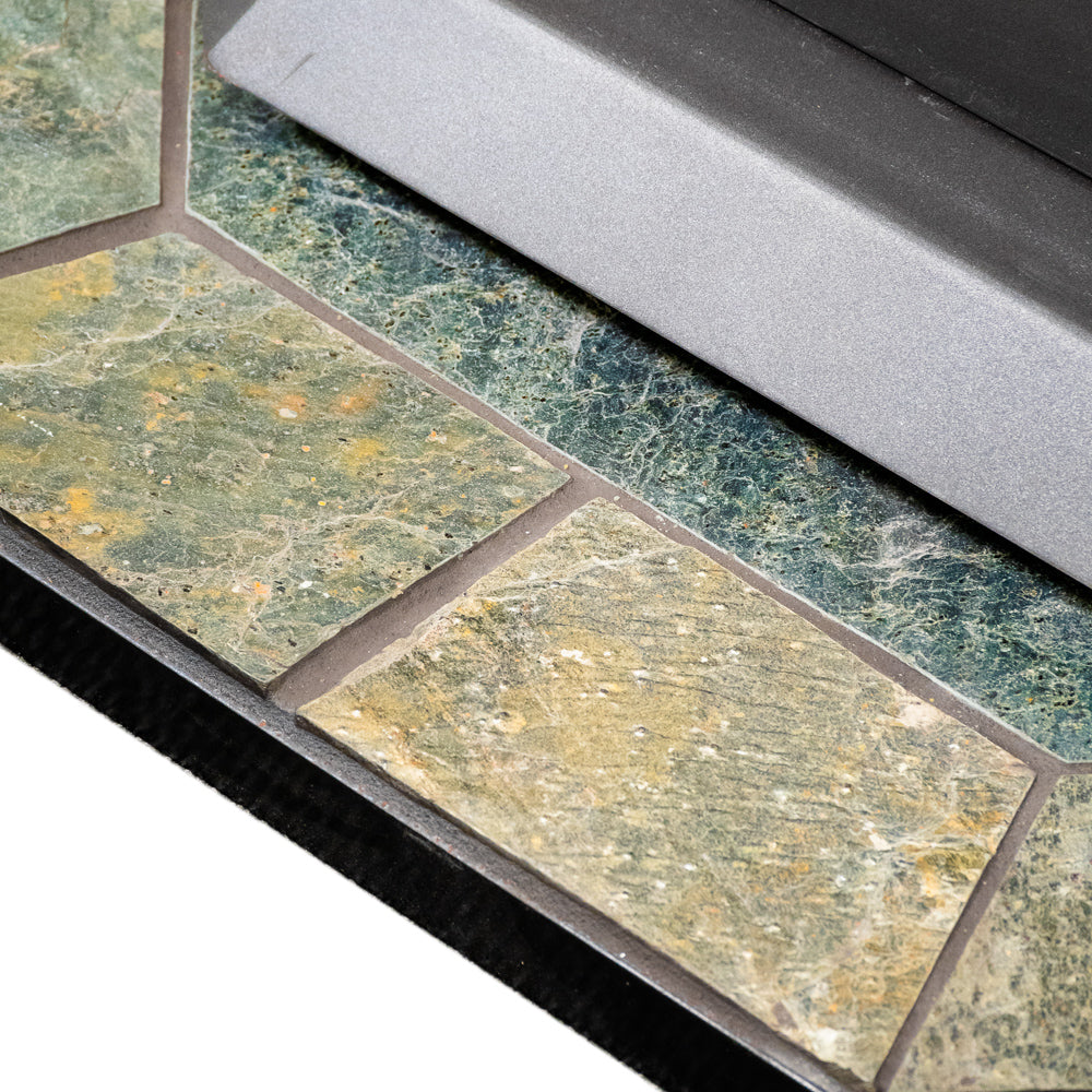 ComfortBilt Corner Hearth Pad, Natural Silver Slate, view 4