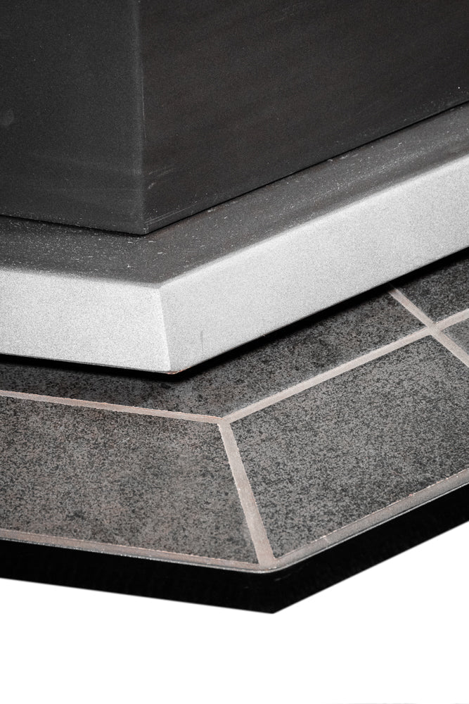 ComfortBilt Corner Hearth Pad, Mill Black, view 5