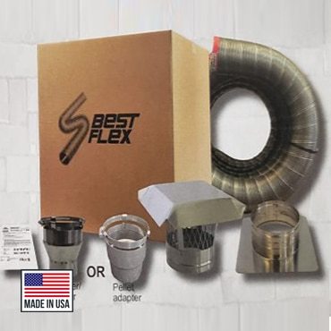 ComfortBilt HP22i Insert 3" Flexible Piping Kit with Tee