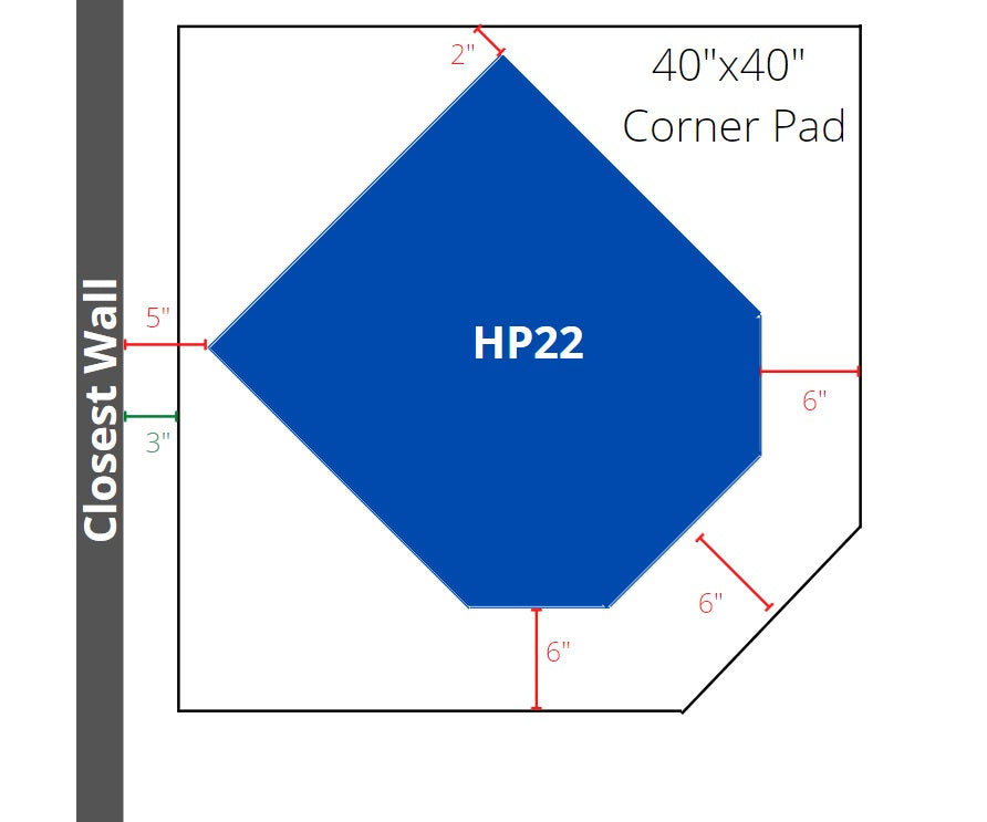 ComfortBilt Corner Hearth Pad, view 2