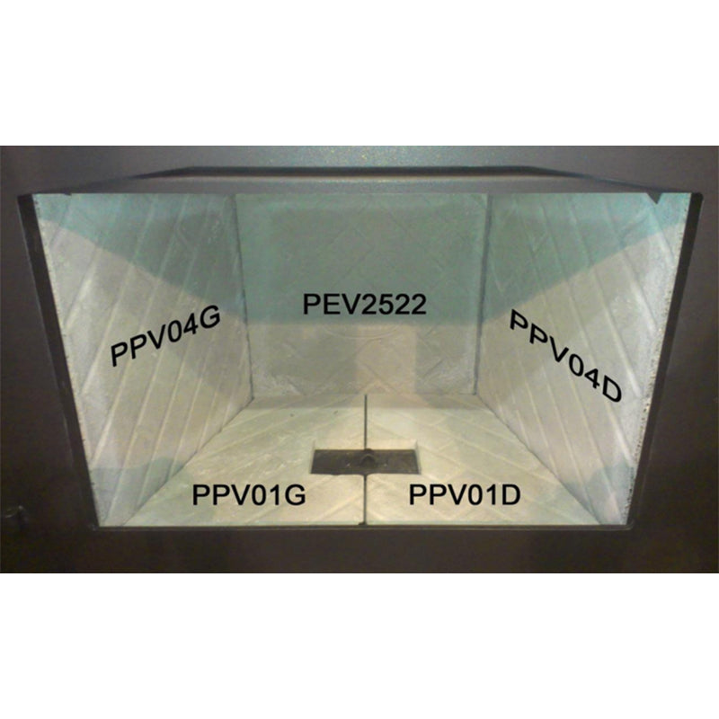 Back Refractory Panel for Nordica Appliances, Panel Code PEV2522 (22257)