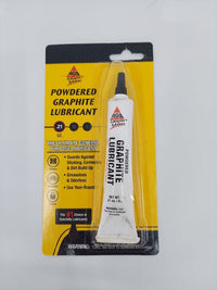Graphite powder lubricant bottle for pellet stove augers
