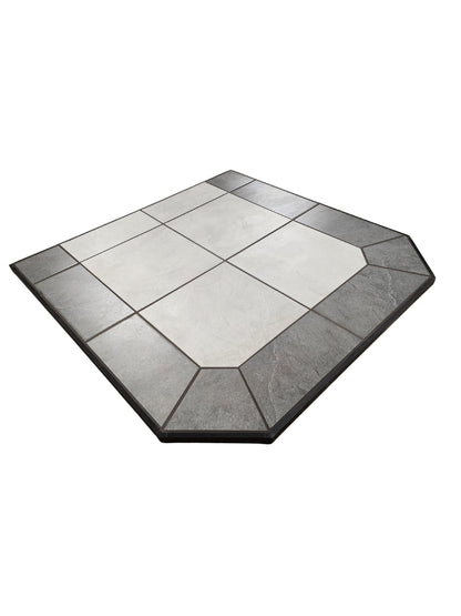 ComfortBilt HP21 pellet stove with 36" Lunar Frost hearth pad combo — additional view 3