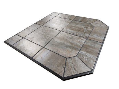 ComfortBilt HP22N Black pellet stove with 36" Iron Fog hearth pad combo — additional view 3
